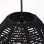 Luminaire suspendu en corde tissée noire, plafonnier rustique de style campagnard pour cuisine de salle à manger-1851193251