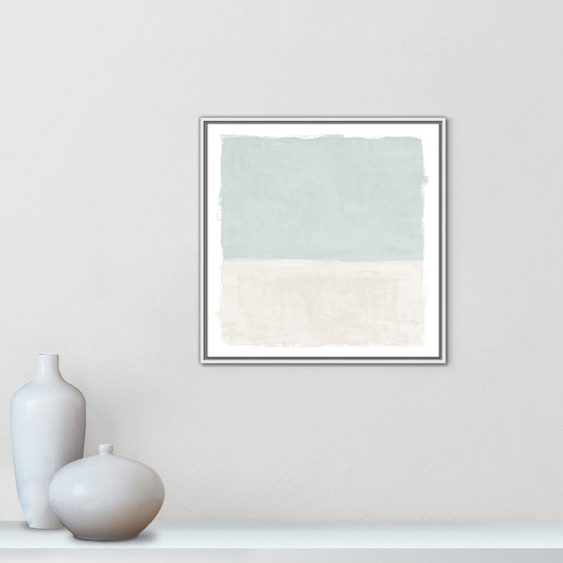 «Ocean Tides I» par Natalie Carpentieri, H 25,5 po x l 25,5 po, Blanc