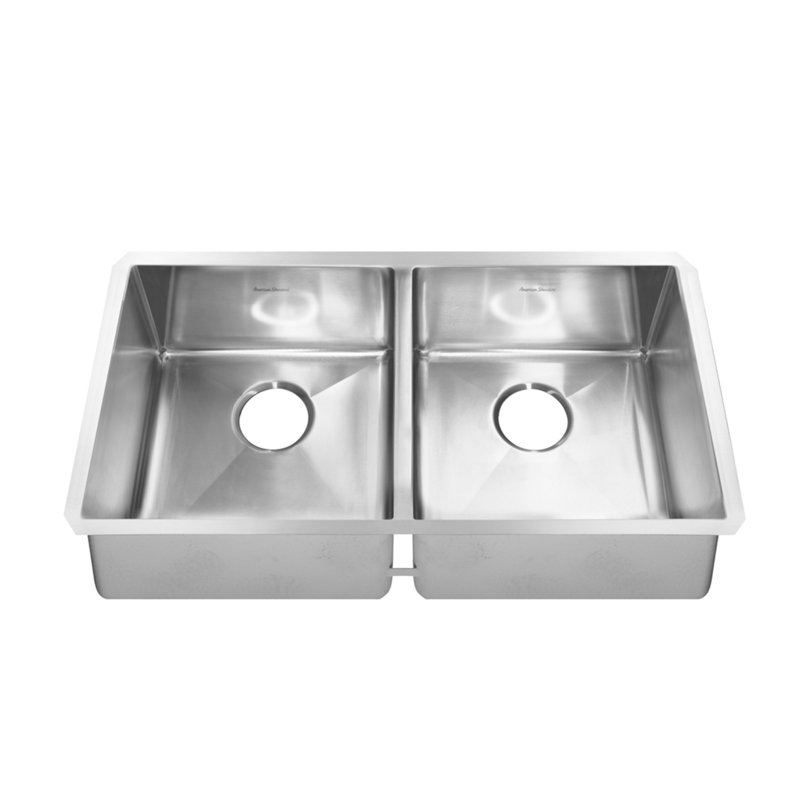 Pekoe 35'' L Double Bowl Stainless Steel Kitchen Sink