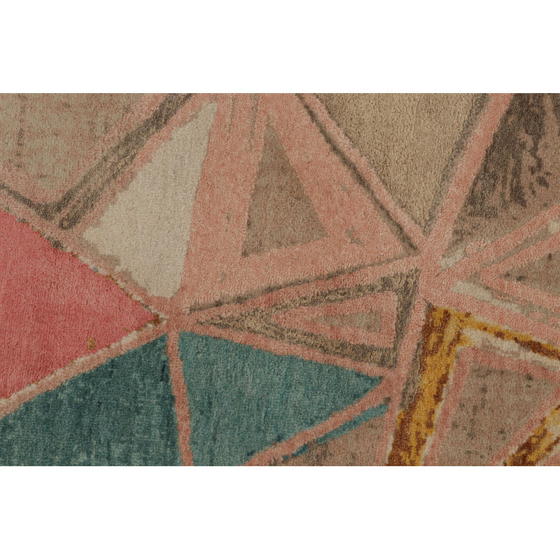 Handmade Silk and Wool Area Rug