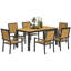 Rectangular 7 - Piece 6 - People 85Cm L Outdoor Table Set-96030755