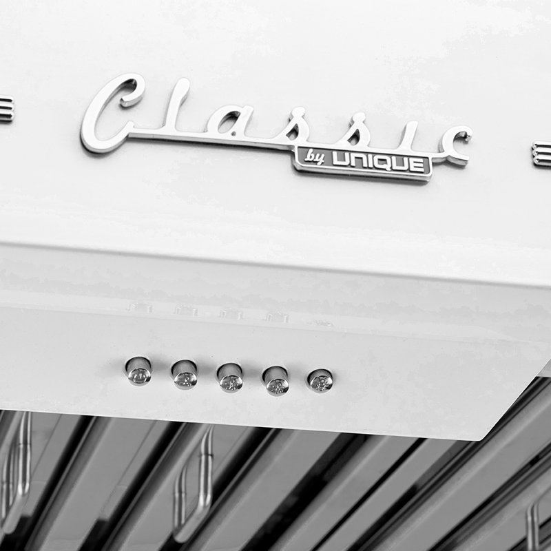 Hotte sous un meuble convertible 36 pouces 700 CFM, Blanc