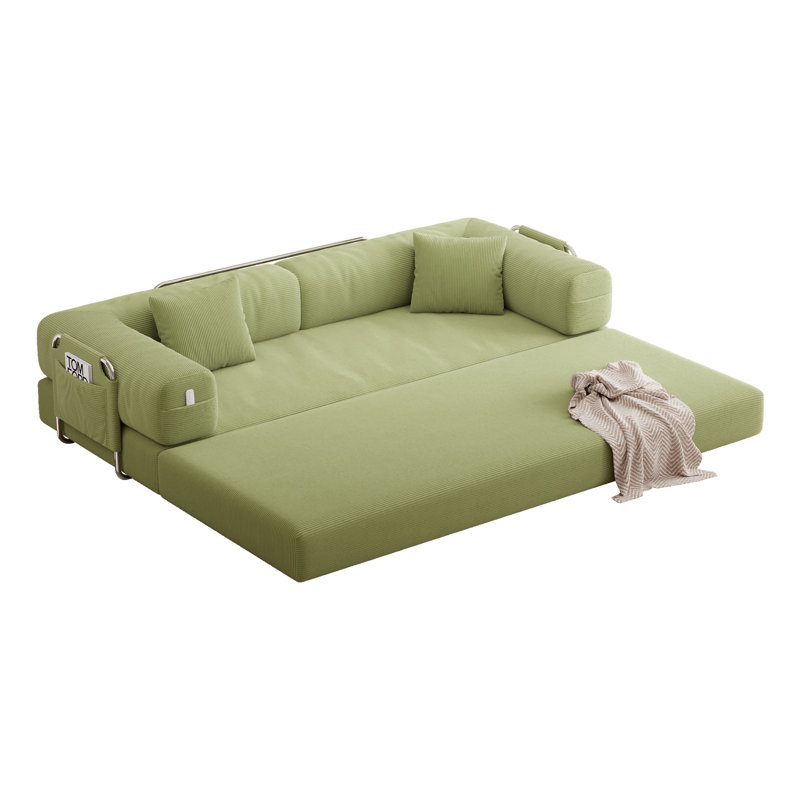 Boneless Living Room Sofa, Convertible Teddy Bear Combination Sofa Bed, Comes With 2 Pillows, 5-In-1 Design, Couple Sofa, Small Space Two-Person Sofa, Suitable For Large And Small Living Rooms, Bedrooms, Studies, Lounges, Apartments, And Offices.