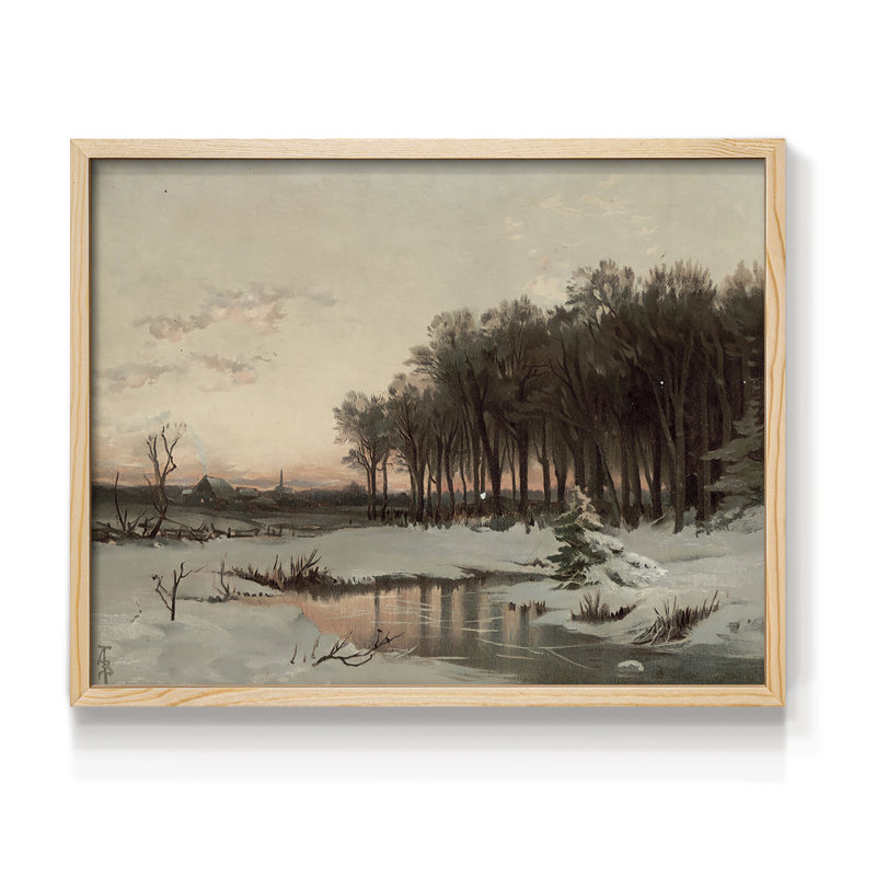 Paysages rétro-CCV III - reproduction encadrée, H 8 po x l 10 po, Naturel