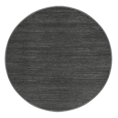 Machine Washable Solid Gray Area Rug