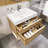Uinta 29.5 " W Freestanding Standard 1 Single Vanity Bathroom Vanity With Acrylic Top-2134945511