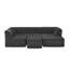 Canapé modulaire en U Kirel avec revêtement en chenille et design modulaire Kirel-126157711-126157712