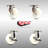 4 Piece Nylon Swivel Top Plate Caster Set