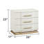 Ensemble de chambre avec grand lit 4 pièces Lexington en beige avec lit tapissier, commode, miroir et table de chevet-131147389-131147390