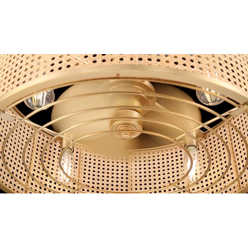 Hampson 25" 4-Light Fandelier with Remote Control