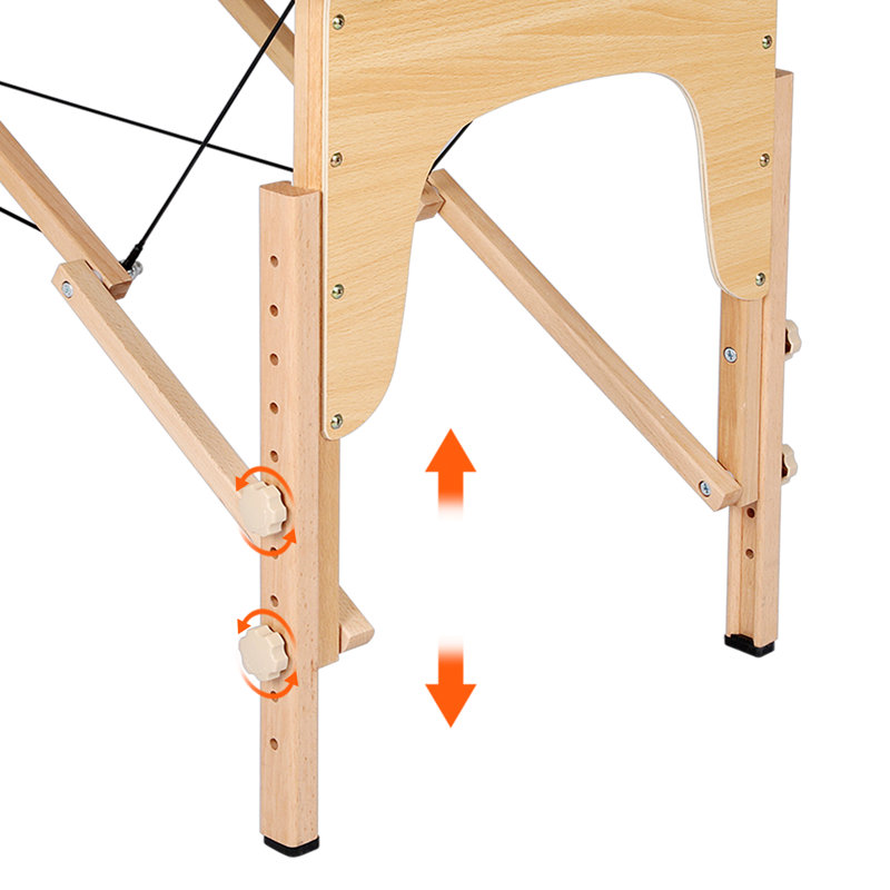 Table de massage portative ajustable avec appui-tête, Lavande, H 25,2 po x L 83,9 po x P 32,3 po