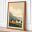 Houses and Mountains Scandinavian - Wrapped Canvas-93386544-93386545