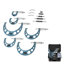 Ensemble de 6 micromètres PCS, micromètre extérieur Machinist 0-1 "/ 1-2" / 2-3 "/ 3-4" / 4-5 "/ 5-6", précision 0,0001, outils Machinist professionnels avec étui Métallurgie et ingénierie