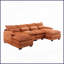 Grand canapé modulaire moderne en U en chenille pour salon - structure durable Confort moelleux