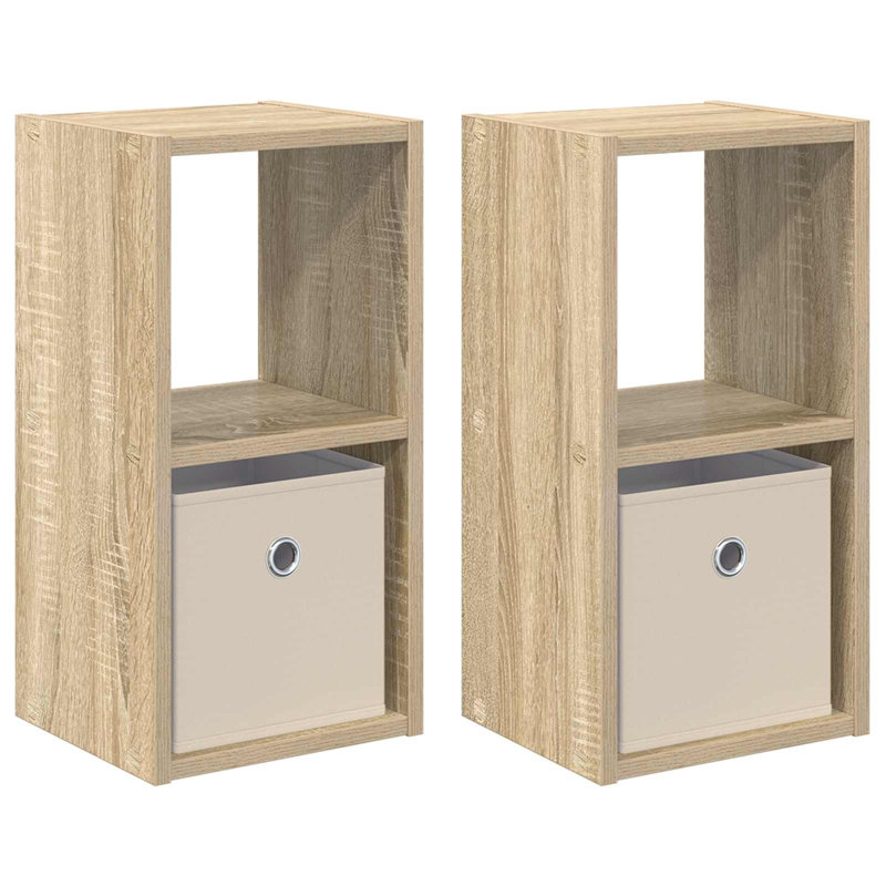 25.5cm W Composite Bedside Table, Sonoma Oak