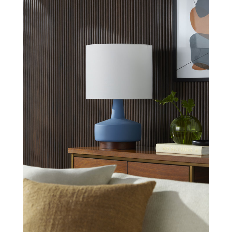 Minta Nerra Table Lamp, Baby Blue, White