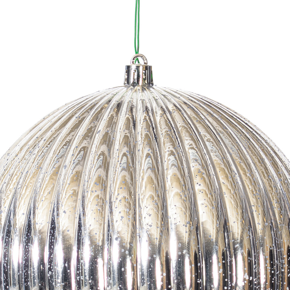6'' Solid Ball Ornament, Silver