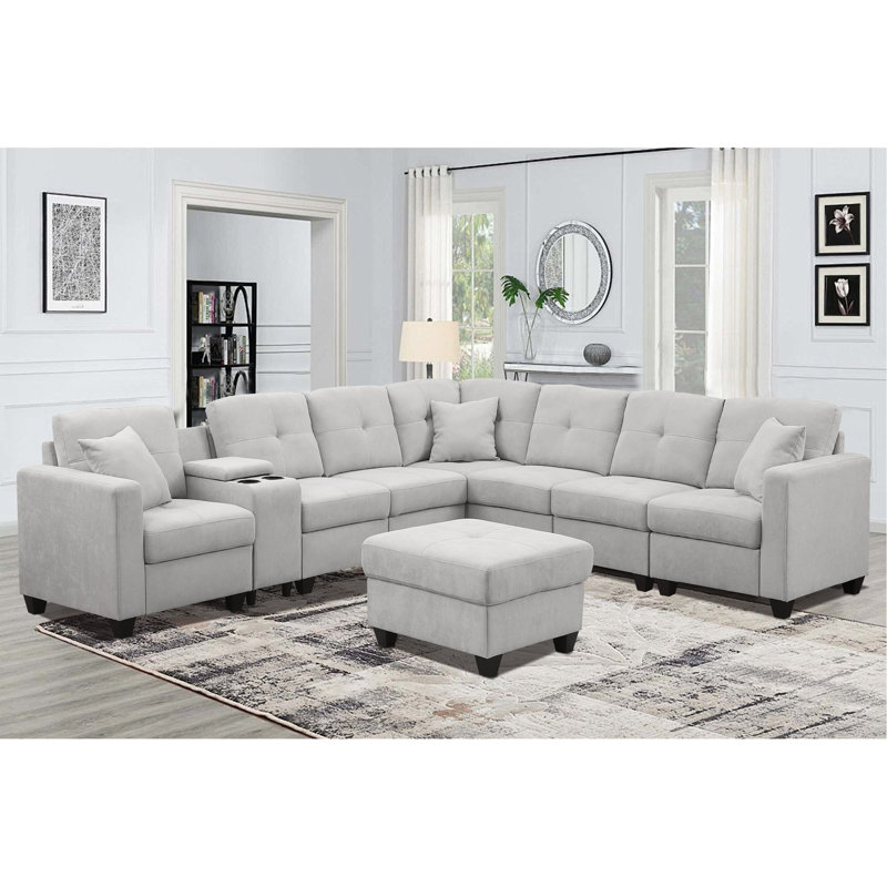 Canapé modulaire, LIGHTGREY, Gris clair
