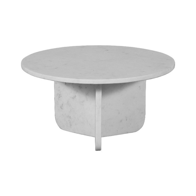 Table de bout Jahred, Blanc, H 12 po x l 22 po x P 22 po