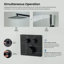 Ensemble complet de robinetterie de douche thermostatique Cube à 2 fonctions-134155022