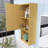 14 In. W X 12 In. D X 35 In. H Plywood Light Oak Linen Cabinet