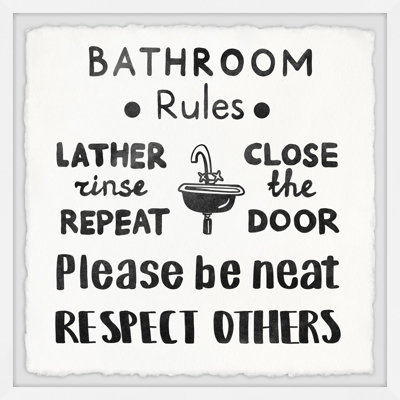 Be Neat And Respect - Single Picture Frame Print