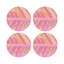 Sous-verres ronds en cuir tropical-119015384