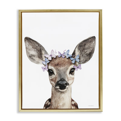 Fawn & Butterfly Wings Floating Frame, design by Svetlana Aleynikova