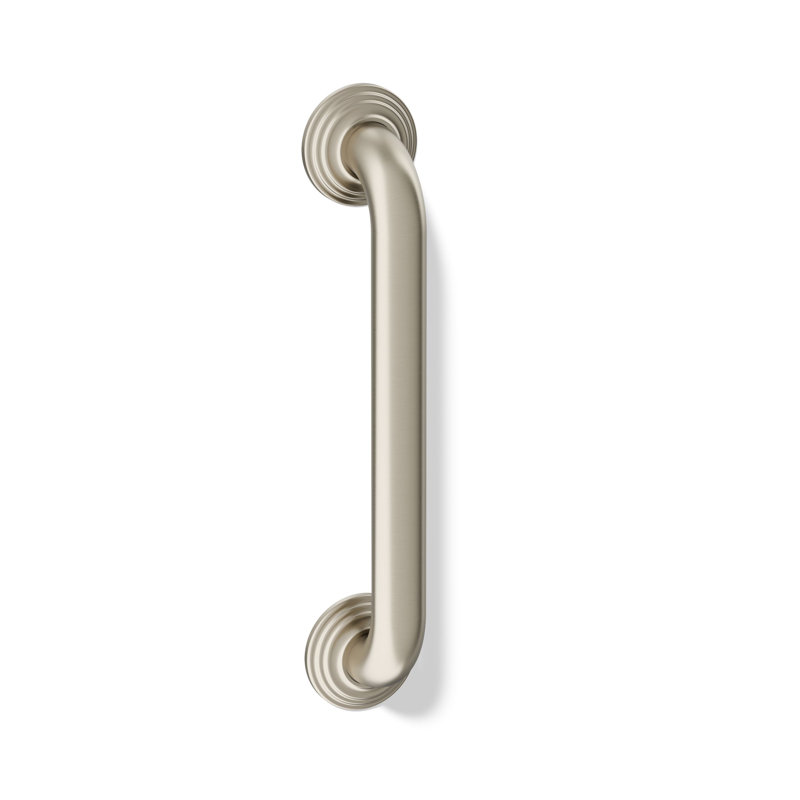 Traditional Grab Bar, Vibrant Brushed Nickel, 12"W