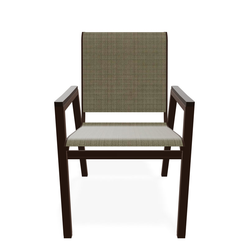 Bazza Outdoor Dining Chair, Elevation Stone, Kona