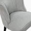 Chaise d'appoint moderne 25 po Magno avec revêtement en tissu texturé, pieds en bois massif, capacité de 300 lb-2034391116