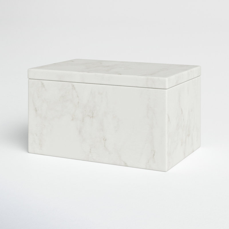Nyla Marble Bathroom Storage Container
