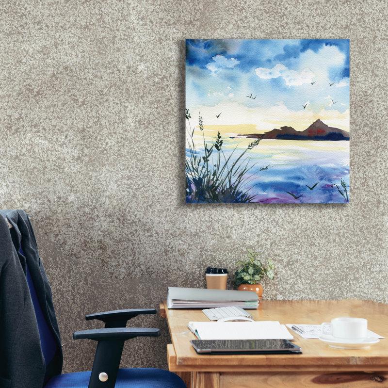 «Dusk» par Kristy, art mural sur toile, H 26 po x l 26 po x P 1,5 po