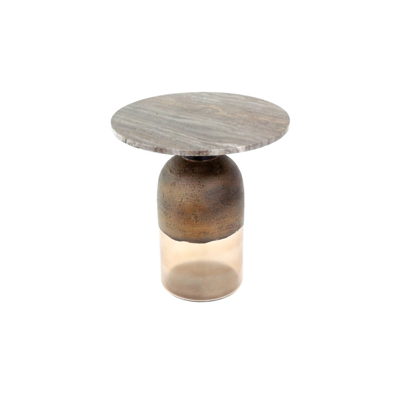 Basheer Pedestal End Table