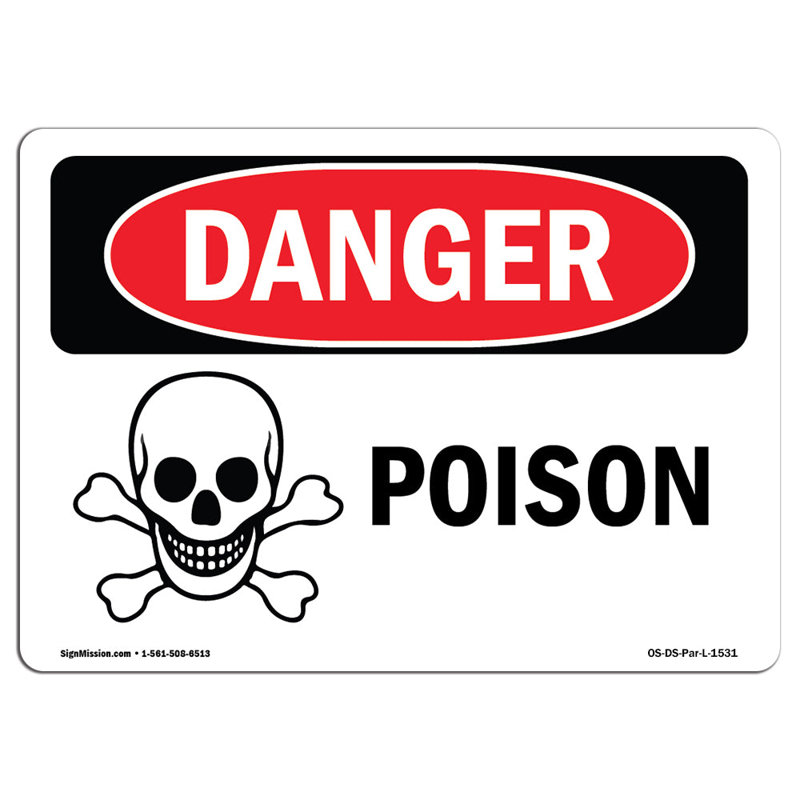 Poison en aluminium 12 x 18, H 18 po x l 24 po x P 0,1 po