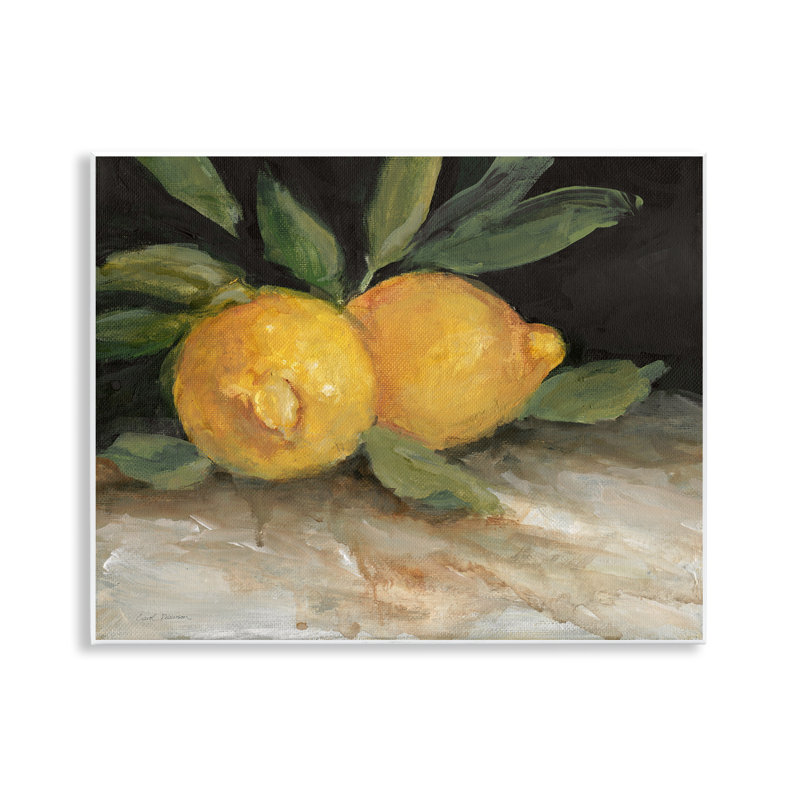 Art traditionnel duo de citrons traditionnels par Carol Robinson
