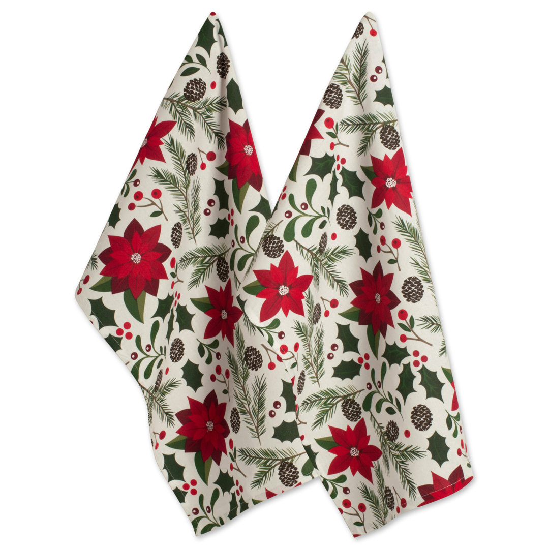 Edge Cotton Jacquard Dish Cloth Kitchen Towel (Set of 2) The Holiday Aisle®