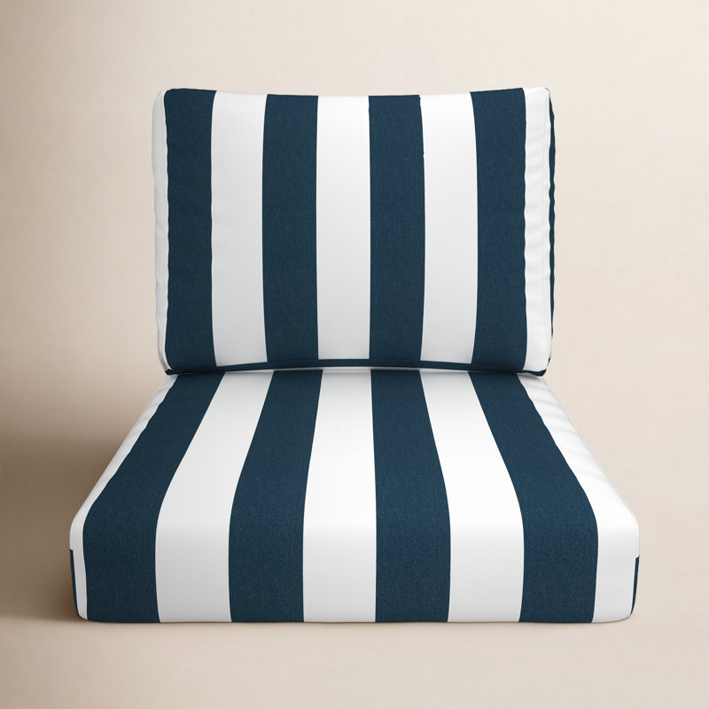 Coussin de siège Amala Sunbrella, L 24 po x P 5 po, Sunbrella refuge indigo