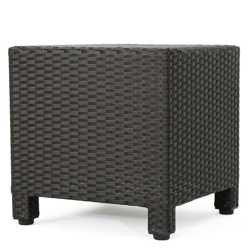 Accent Table - Dark Brown Side Table, Cube Form, 17.68"X17.68"X17.68", No Assembly Required For Instant Setup Versatile Pe Cube, 17.68" W X D H, Simplicity
