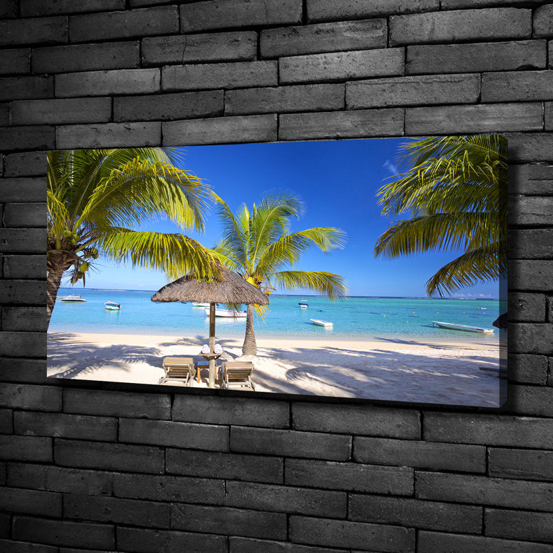 Mauritius Beach - No Frame Print on Canvas