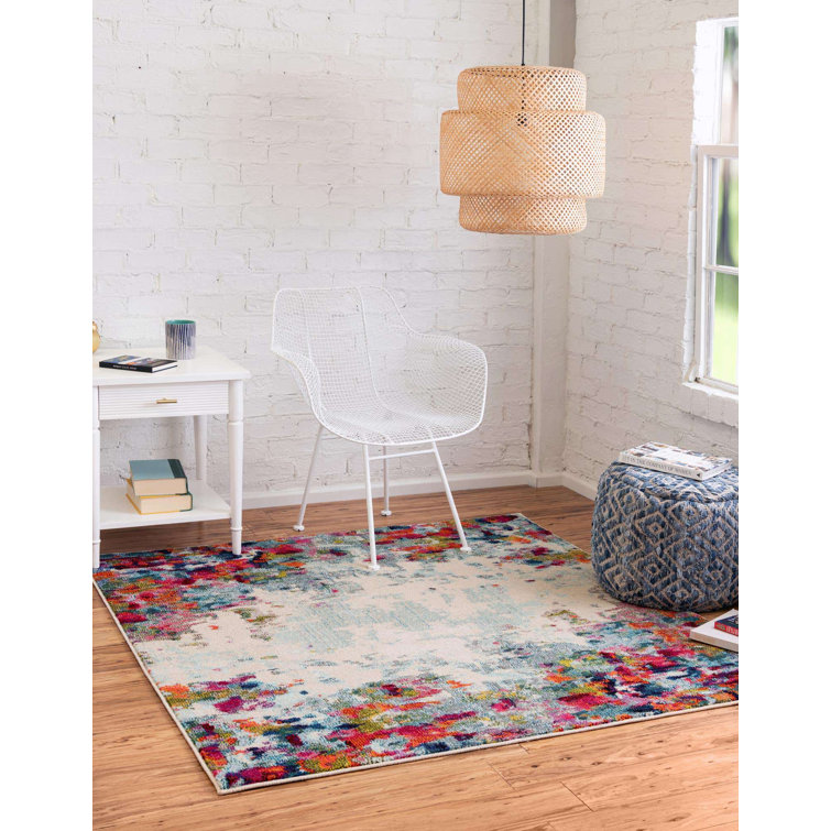 Cariel Washable Abstract Indoor Rug