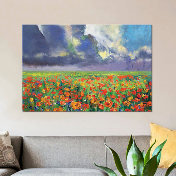 « longing », reproduction d’art sur toile, H 18 po x l 26 po x P 1,5 po, Toile avec cadre noir, Pas de tapis