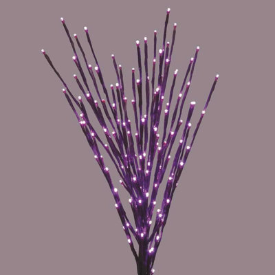  Halloween Purple 32 in. LED Prelit Burst Halloween Decor