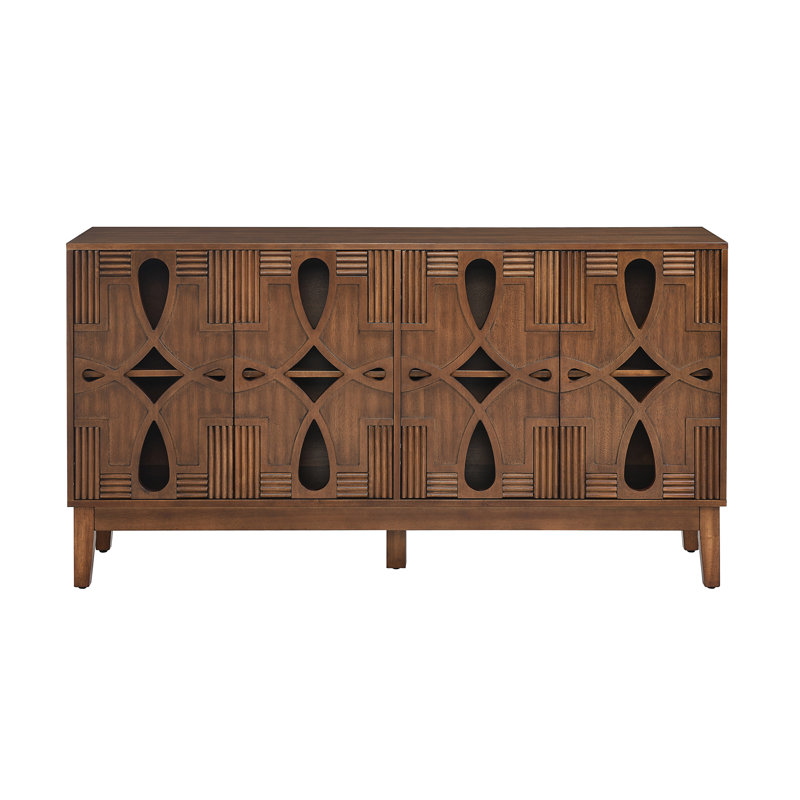 Buffet 60,5 "Mid Century, Noyer