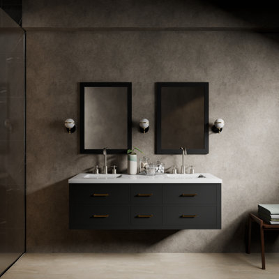 Ensemble de meuble-lavabo double 60 po
