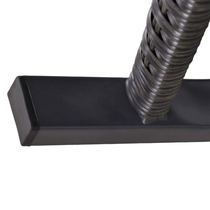 Chaise berçante d'extérieur avec coussins Saish