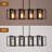 4 - Light Kitchen Island Rectangle/Square Chandelier
