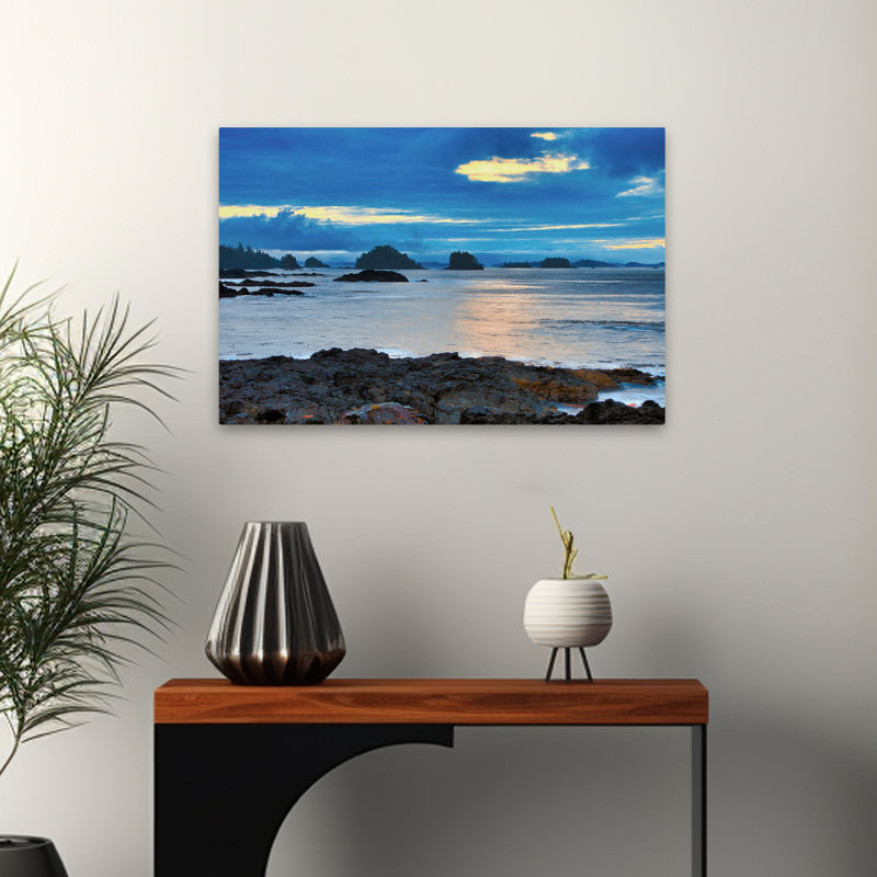 Île au lever du soleil, nouvel art 2021-9, art abstrait contemporain, H 24 po x l 16 po