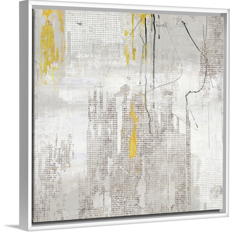 Trickle II by PI Studio - Print on Canvas, 18" H x 18" W x 1.75" D, White Framed Canvas