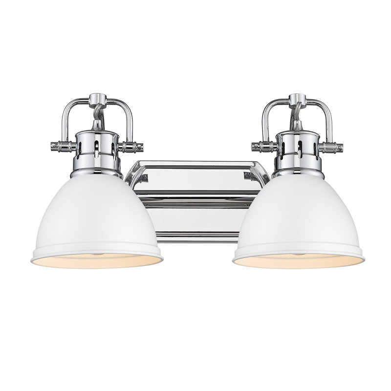 Lyndee 2 - Light Dimmable Vanity Light, Chrome, Matte White
